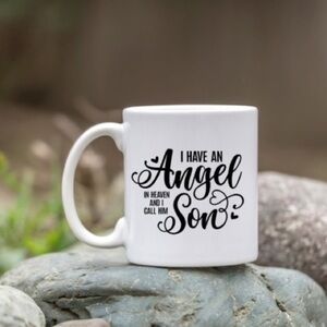 Angel Son Memorial White Ceramic Coffee Mug